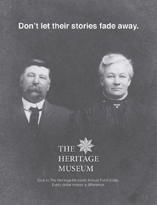 The Heritage Museum annual fund poster